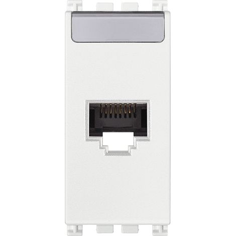 VIMAR - 19339.15.B Presa RJ45 Netsafe Cat6A UTP bianco