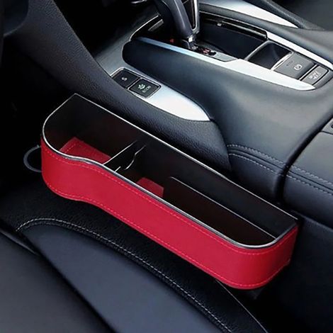 (T5) Organisateur de siège auto pour portefeuille et téléphone, rangement pour fentes, boîte de rangement pour accessoires auto (1/5)