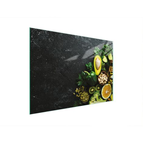 Schneidebrett aus Glas, 30x22 Avocado (1/5)