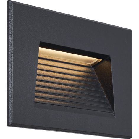 Modern Recessed Wall Lamp Black 11.5cm incl. LED IP65 - Trem (1/5)