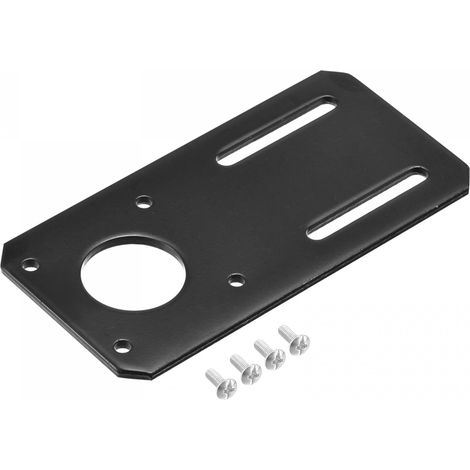 Support moteur sourcing map 100x50mm noir pour pas à NEMA 17 avec vis