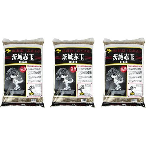 Akadama hard quality Ibaraki 2/5 mm (3 sacchi da c.ca 10 kg - 14 lt), per bonsai (1/3)