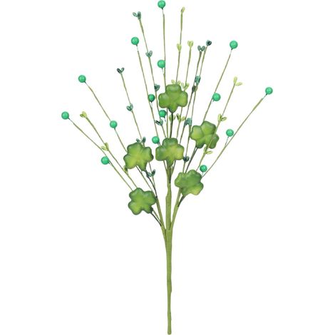 Rameaux Artificiels De Baies - Vert - Pour Centres De Table Et Décor Festif Irlandais - 12 Pièces (1/5)