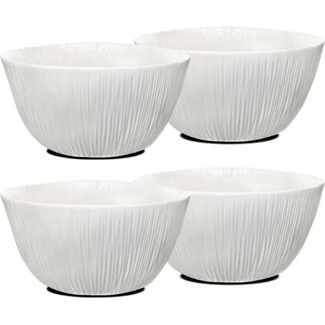 Bol de service - JUANIO - JUANIO - Lot de 4 - Verre opale - Ø 23 cm (1/4)