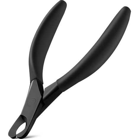 Coupe-griffes pour animaux de compagnie, tranchant et sûr pour grands chiens et petits animaux, pince à griffes de chat avec ressort intégré (noir) (1/5)