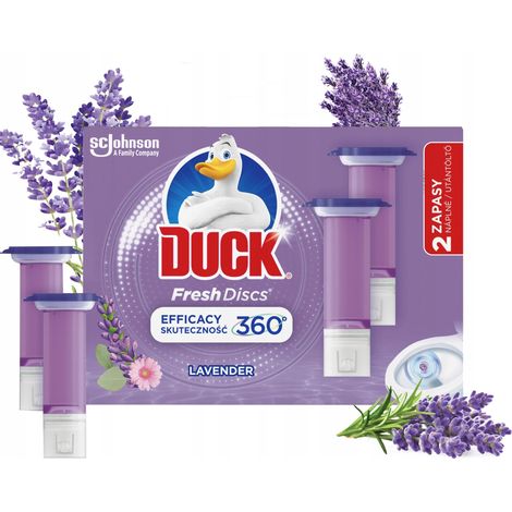 Duck Fresh Discs Lavanda - Gel Toilette in pastiglie da 72 ml (2 x 36 ml)