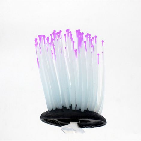 Plantes aquatiques artificielles pour aquarium, anémones en silicone souple, décoration décorative pour aquariums et bacs à poissons (1/5)
