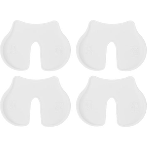 Blocs de Tir Antidouleur Réutilisables - 4 Pièces pour Vaccination Enfants/Adultes, Matériau Plastique Blanc (1/5)