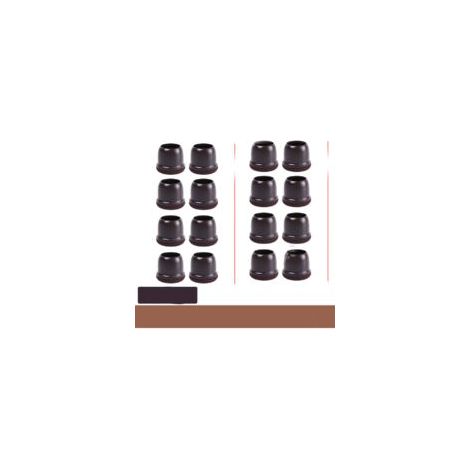 Protectores para patas de sillas de 16 piezas, diámetro, almohadillas para sillas con fieltro grueso, bandas elásticas, adaptables a sillas, sofás y mesas – Protege - Crezuo (1/4)