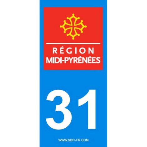 ADHESIFS REGION DEPARTEMENT 31 OCCITANIE X2