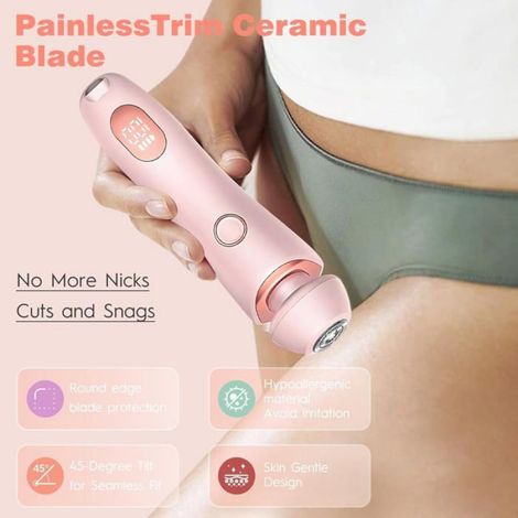 Rasoir epilateur femme 2 en 1 etanche-1 Noir Standard ipx7 tondeuse intime bikini visage jambes soin corporel accessoire Aucunely (1/5)