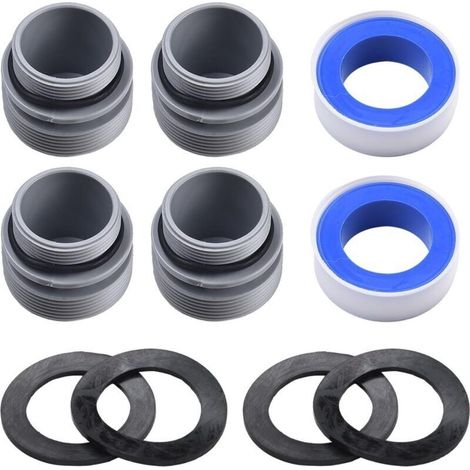 Kit de conversion pour adaptateur de piscine, connectez un tuyau de 40 mm à des filtres de 3,8 cm, installation facile (1/4)