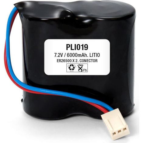 Batteria al litio 7,2vdc 6000ma Gruppo al litio 2 Er26500 Pli019