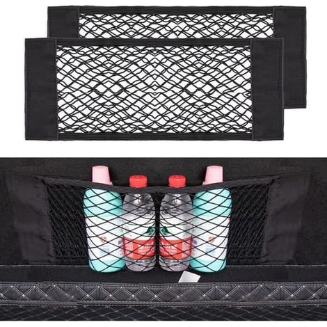 SABIR-Rangement pour coffre - Non spécifié - 60 x 25 cm - Filet élastique - 2 pièces - (1/4)