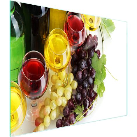 Glasschneidebrett 52x30 Wein (1/5)