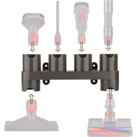 Support d'accessoires pour Dyson, organisateur d'accessoires pour aspirateurs Dyson V15, V12, V11, V10, V8 et V7, compatible avec toutes les pièces, y compris la tête de brosse motorisée. (1/5)