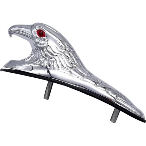 Garde-boue avant moto vélo électrique, aluminium avec tête d'aigle métal déclinée en noir or argent (1/5)