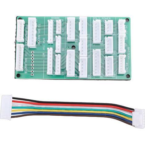 Scheda di ricarica parallela 2S-6S con connettori TP XH EH per caricabatterie bilanciato, ricarica simultanea di più batterie (1/5)