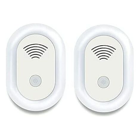 2PCS Répulsif Ultrason Anti Moustique, Ultrason pour Anti Moustiques Répulsif Antiparasitaire à Ultrasons Électronique Répulsif Ultrason Insectes (Norme Européenne) (1/4)