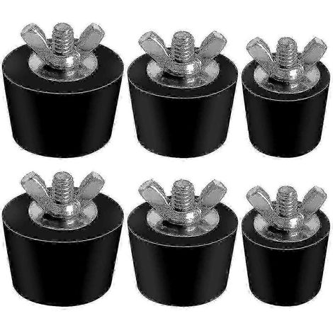 Lot de 6 bouchons d'hivernage de piscine de 3 tailles différentes pour trous de piscine, bouchons d'expansion pour skimmer de piscine hors sol, HY-26 (1/5)
