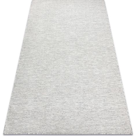 Teppich SISAL PATIO 3077 Diamanten flach gewebt grau / beige beige 155x220 cm