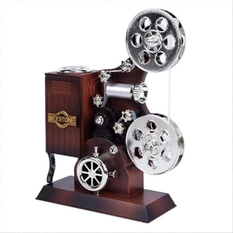 Projecteur cinéma musical rétro, boîte à musique miniature vintage artisanale pour décoration et cadeau (1/5)