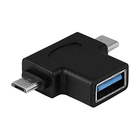 Adaptateur OTG deux en un micro USB vers USB trois virgule un type C vers USB trois virgule zéro femelle convertisseur pour smartphone et tablette