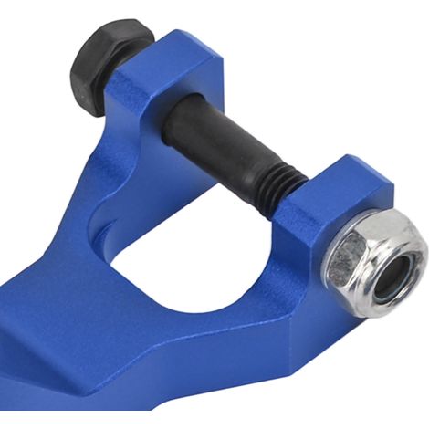 Kit de descenso para ATV Yamaha Raptor 660, kit de descenso delantero de aluminio de 3,5 pulgadas, 2 piezas, azul