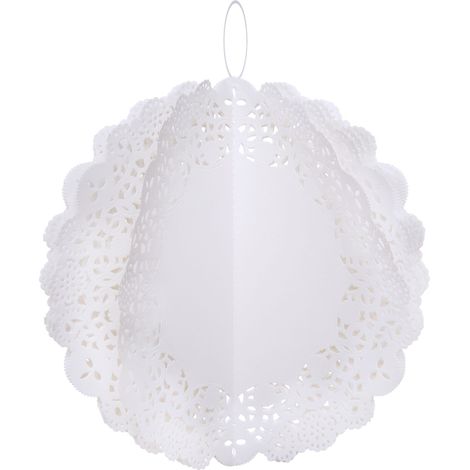 Boule de dentelle blanche 20 cm 1 pc. (1/5)