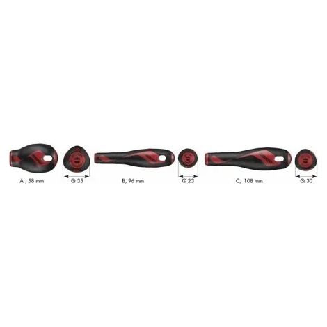 Schraubendreher Teng Tools 177810306 3 mm Spitze ergonomisch (1/2)