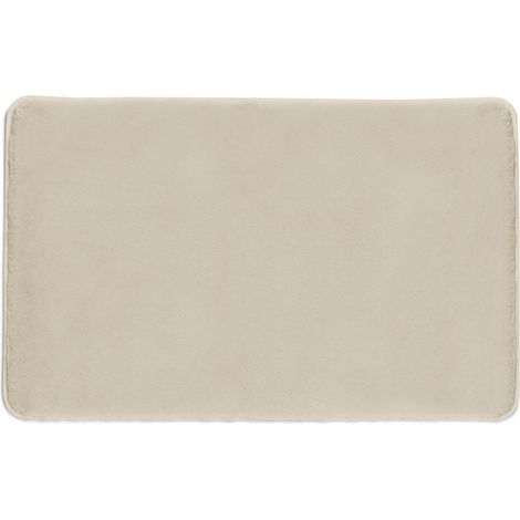 Tapis De Bain Antidérapant 100X60 Cm Taupe Clair  Fresia