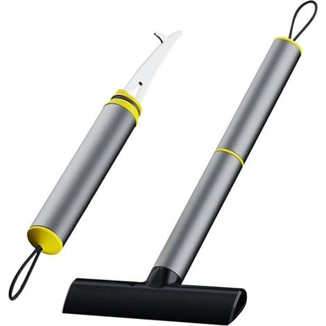 Pelle à Neige pour Grattoir à Glace, Outil de grattoir Propre en Alliage d'aluminium TPU pour Pare-Brise de Voiture équipé d'une Large Lame de grattage (1/5)