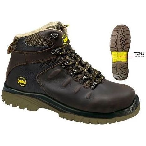 Issaline Calzature Da Lavoro Alte 42 Falcon Marrone Scuro