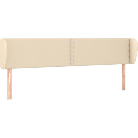 Maison Exclusive - Cabecero de tela color crema 183x23x78/88 cm (1/5)
