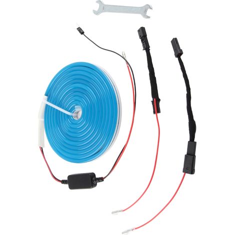 Kit de remplacement de bandes lumineuses LED bleues pour le coffre avant (Frunk) de Tesla Model 3 Y (2021 et versions ultérieures). (1/5)