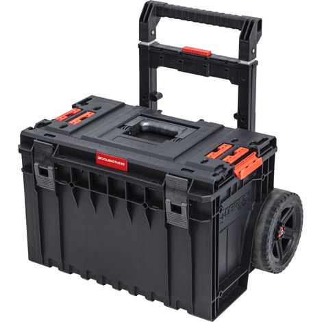Toolbrothers RHINO XXL Cart Plus ECO - Valigia portautensili mobile 52 l IP66 con doppio manico telescopico