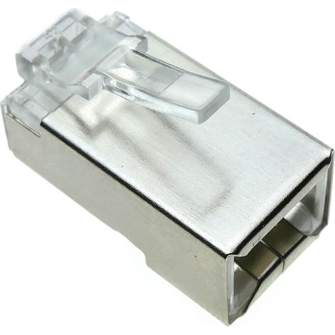 BeMatik - Connecteur FTP Cat.6 RJ45 mâle sertir le câble 100-pack