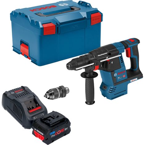 Bosch GBH 18V-26 F Professional Marteau perforateur sans fil 18 V 2,6 J SDS plus Brushless + 1x batterie ProCORE 5,5 Ah + chargeur + L-Boxx (1/5)