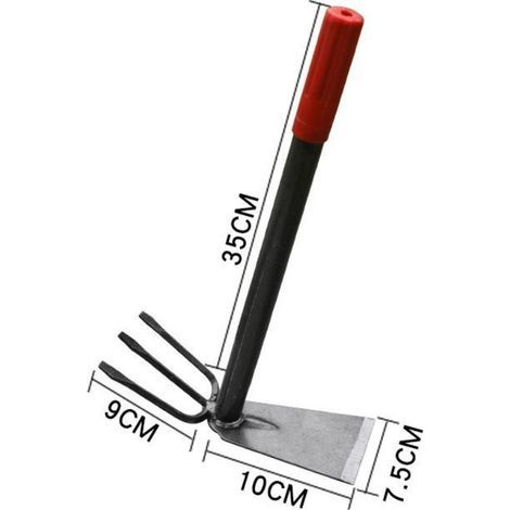 Houe Double de Jardin – Outil de Jardin Robuste – Houe et râteau 2 en 1 – Parfait pour Le désherbage et Le Travail du Sol (1/3)