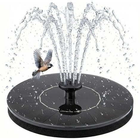 Fontaine d'extérieur, sans piles, facile à utiliser, adaptée aux jardins, bassins, terrasses et autres emplacements. (1/5)