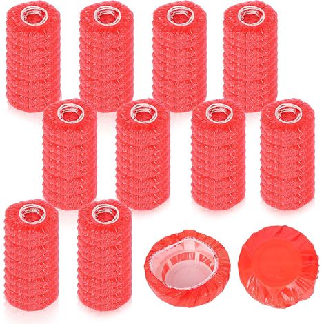 100 Pièces Couvercle Détecteur de Fumée, Housses Détecteur Fumée, Couverture d'Alarme Incendie, Housse d'alarme Incendie Réutilisable Anti-Poussière pour la Maison Cuisine Cuisson (Rouge) (1/5)