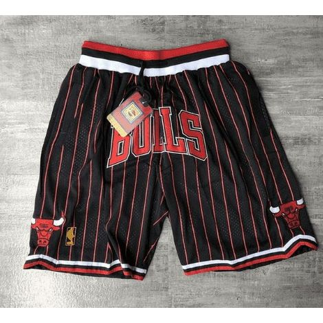 Short de basket NBA Chicago Bulls pour homme et femme, pantacourt sport décontracté fan, coupe loose, tissu respirant, idéal match et ville (1/2)