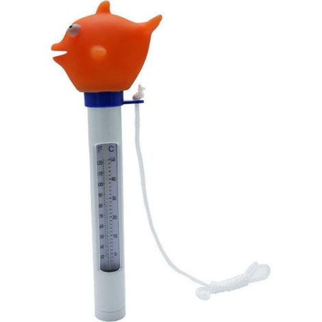 Thermomètre de piscine en forme de requin mer, jauge température avec lanière pour piscine, Spa, bain à remous, étang, outils jardin (1/5)