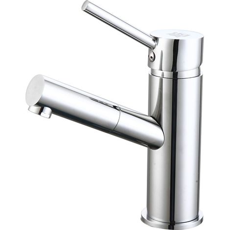 Grifo para Lavabo Loira de Baño Latón con Set de Fijación Color Cromado (1/5)