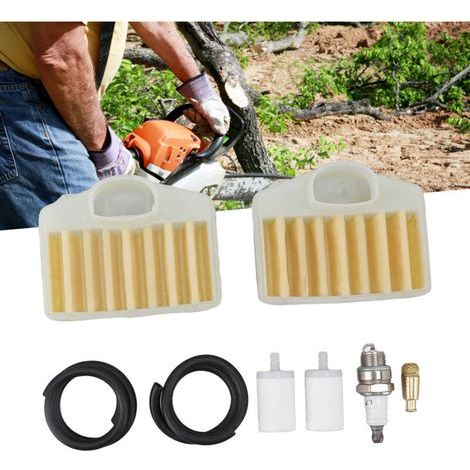 Garden FutureKit Filtre à Air et Bougie d'Allumage pour Tronçonneuse Électrique - Haute Performance et Durabilité - Livraison Soignée - KZQ (1/2)
