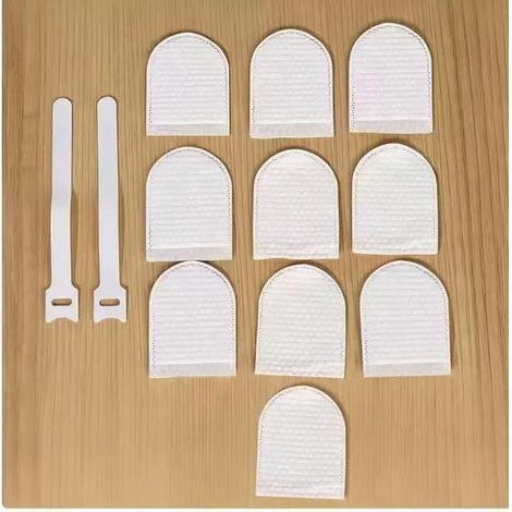 Faucet filter cotton, kitchen sink faucet filter, with adhesive tape, pack of 10 (1/5)