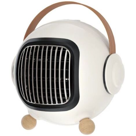 Radiateur Soufflant, 800w Radiateur De Portatif À 3 Modes réglables, Chauffe Rapide, Protection Contre La Surchauffe Et L'inclinaison, Sûr Et Portable, Économe En Énergie, Pour Chambre À Coucher, Bure (1/4)