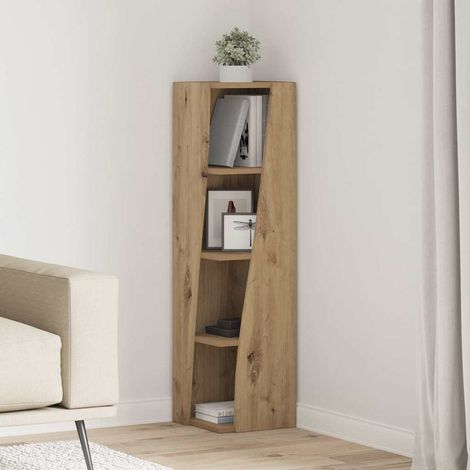 vidaXL Meuble d'angle Chêne artisanal 27,5x27x102cm Bois d'ingénierie