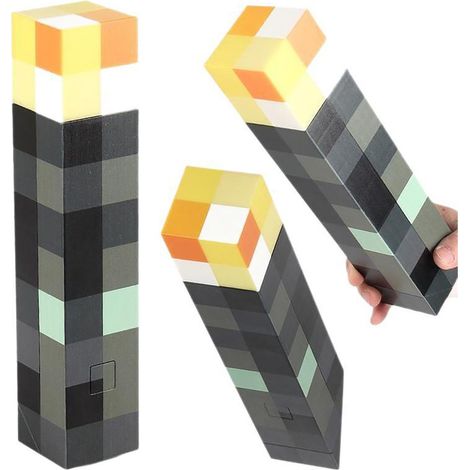 Lampe de poche Lumière nocturne siège de charge USB Jeux pour enfants Brown (1/5)