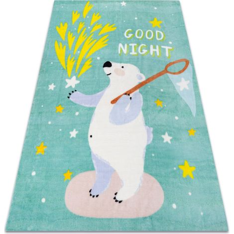 Tapis PLAY ours étoiles G4016-1 vert blue 140x190 cm (1/5)